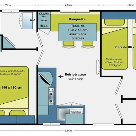 Campingplatz 3 Etoiles - Piscine - Ccbbehh *
